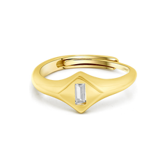 Minimalist Adjustable Signet Ring