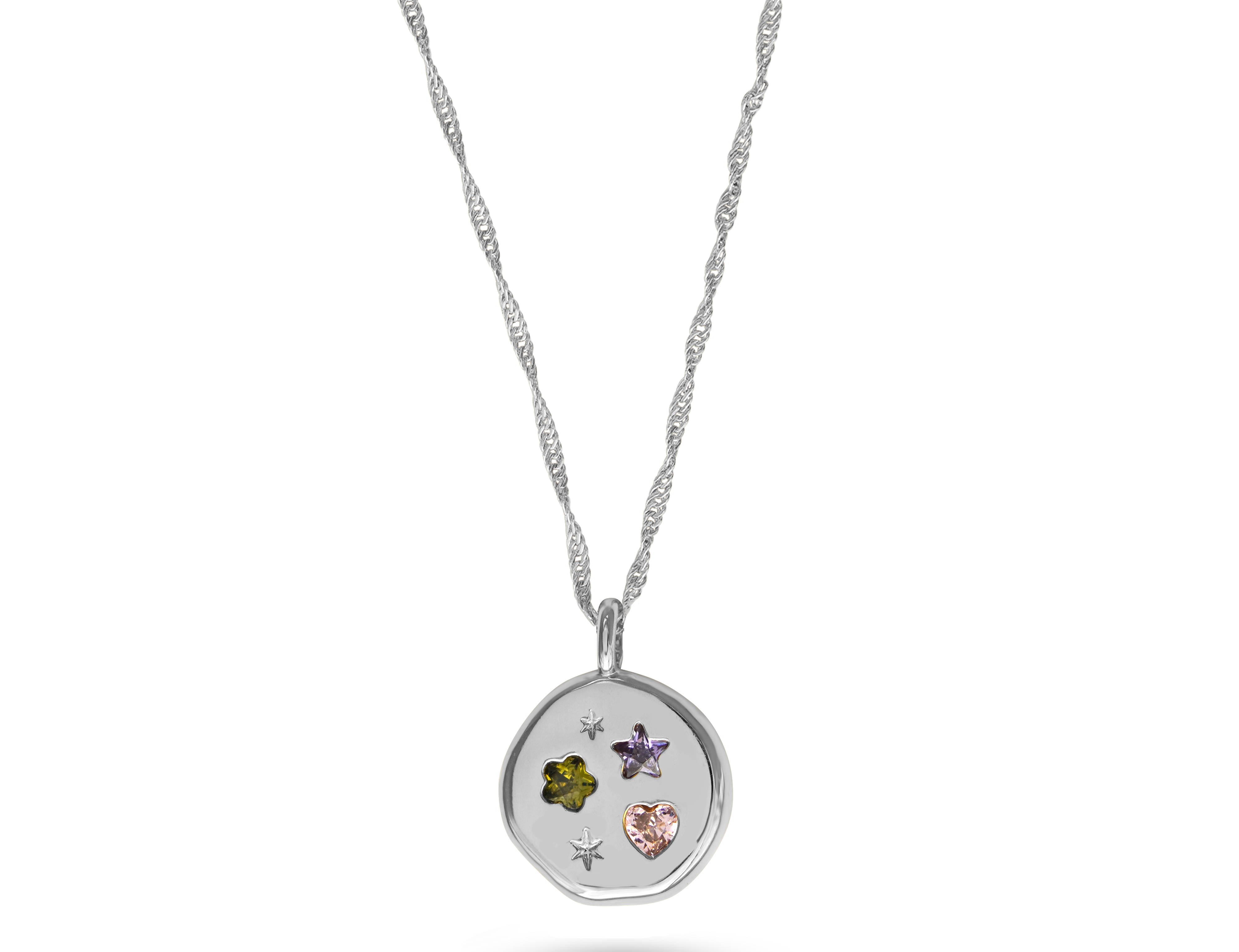 Jewelled Dreams Disc Necklace