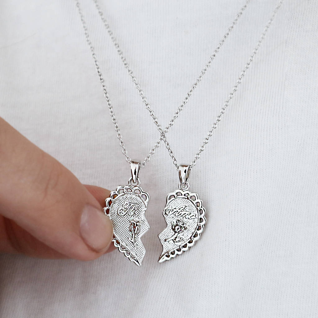Te Amo' Set Of Two Friendship Necklaces – Junk Jewels