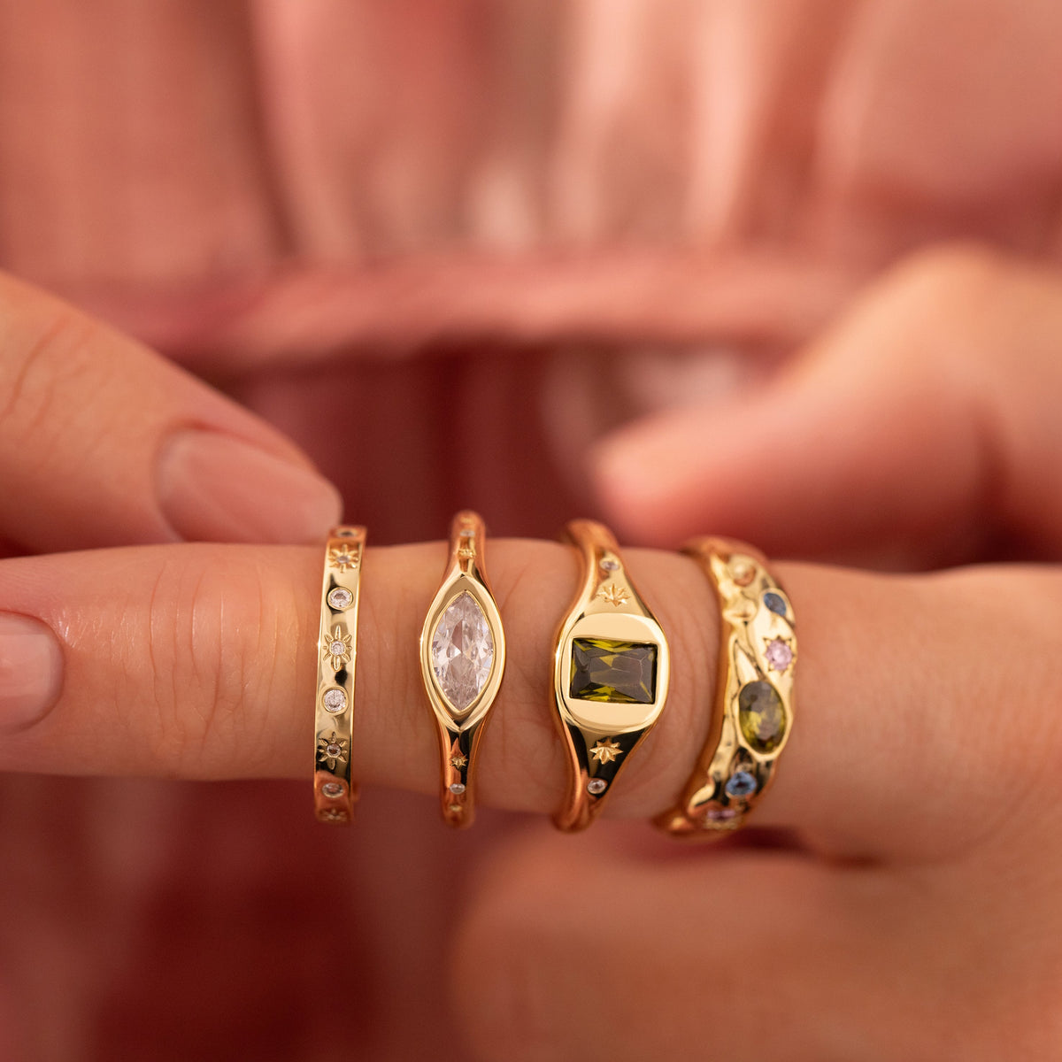 Clean Girl Ring Stack How to Create a Ring Stack – Junk Jewels