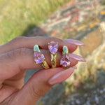 Pear Drop Gemstone Ring - Junk Jewels