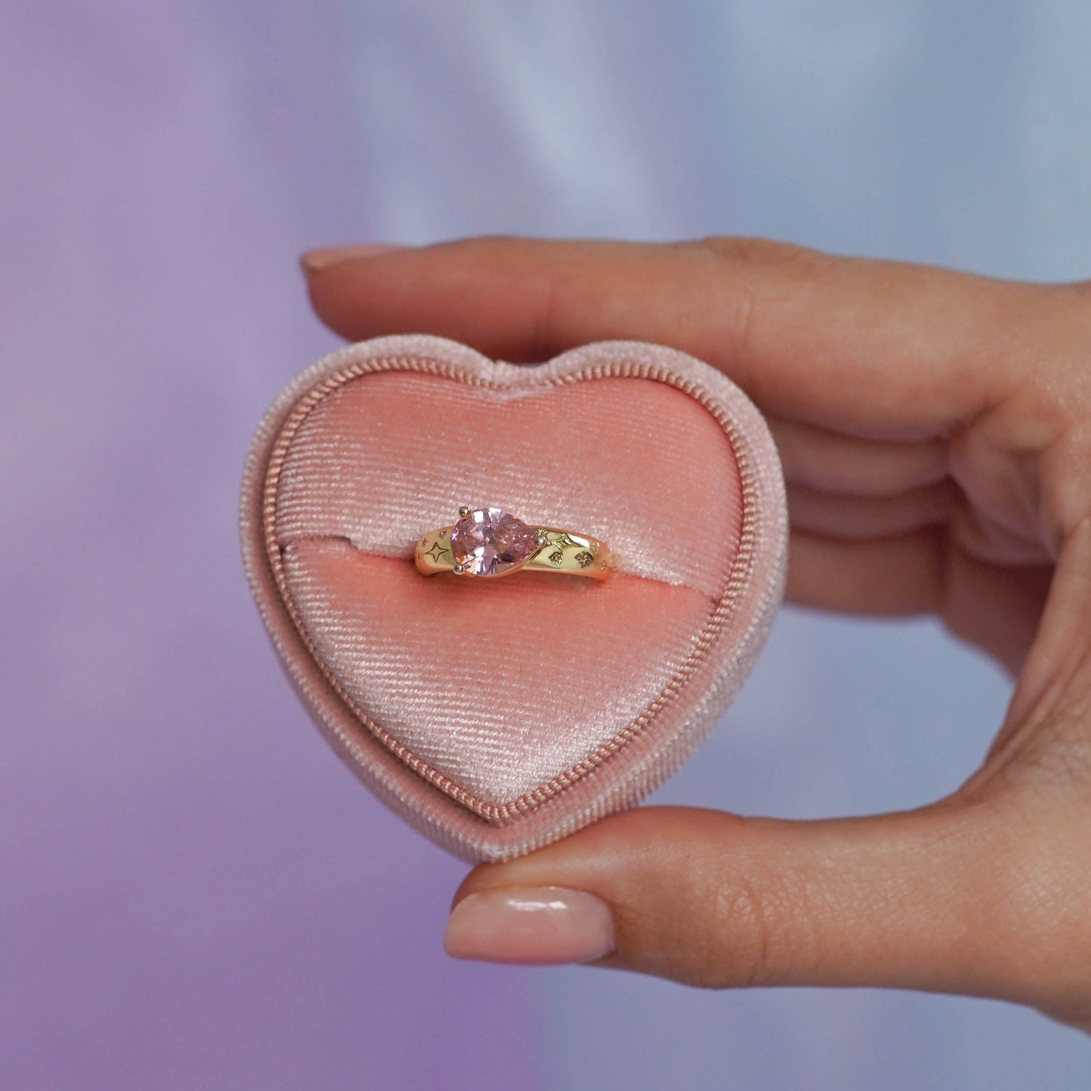 Pear Drop Gemstone Ring - Junk Jewels