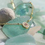 Champagne Jewelled Charm Necklace - Junk Jewels