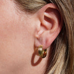 Cigar Band Chunky Hoop Earrings - Junk Jewels