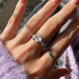 Molten Jewelled Adjustable Ring - Junk Jewels