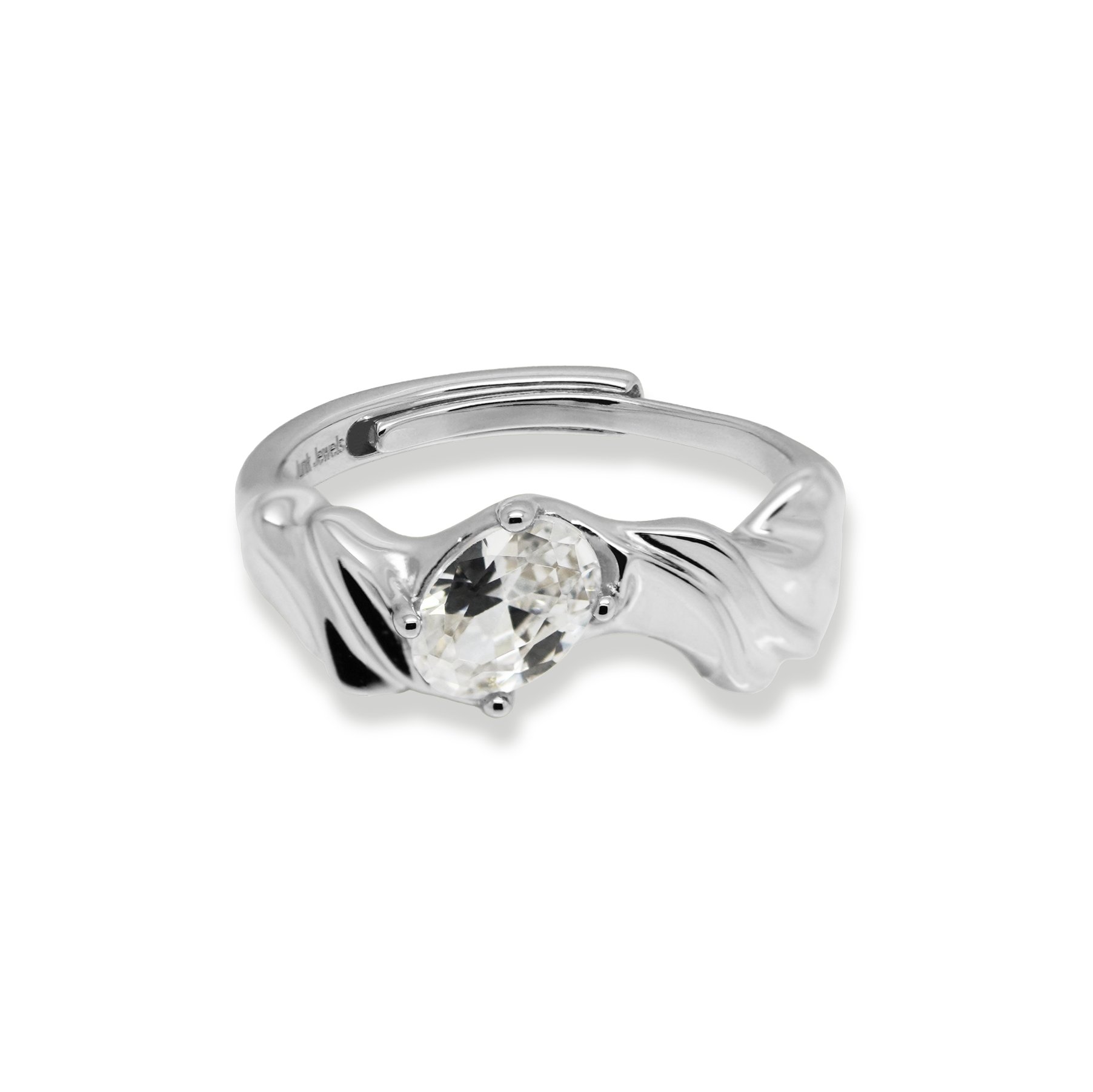 Molten Jewelled Adjustable Ring - Junk Jewels