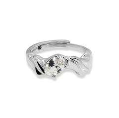 Molten Jewelled Adjustable Ring - Junk Jewels