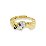 Molten Jewelled Adjustable Ring - Junk Jewels