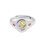 Multi-Stone Jewelled Adjustable Signet Ring - Junk Jewels