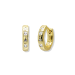 Multi-Stone Textured Hoop Earrings - Junk Jewels