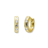 Multi-Stone Textured Hoop Earrings - Junk Jewels