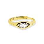 Marquise Stone Adjustable Ring - Junk Jewels