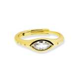 Marquise Stone Adjustable Ring - Junk Jewels
