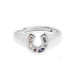 Mini Lucky Charm Adjustable Signet Ring - Junk Jewels