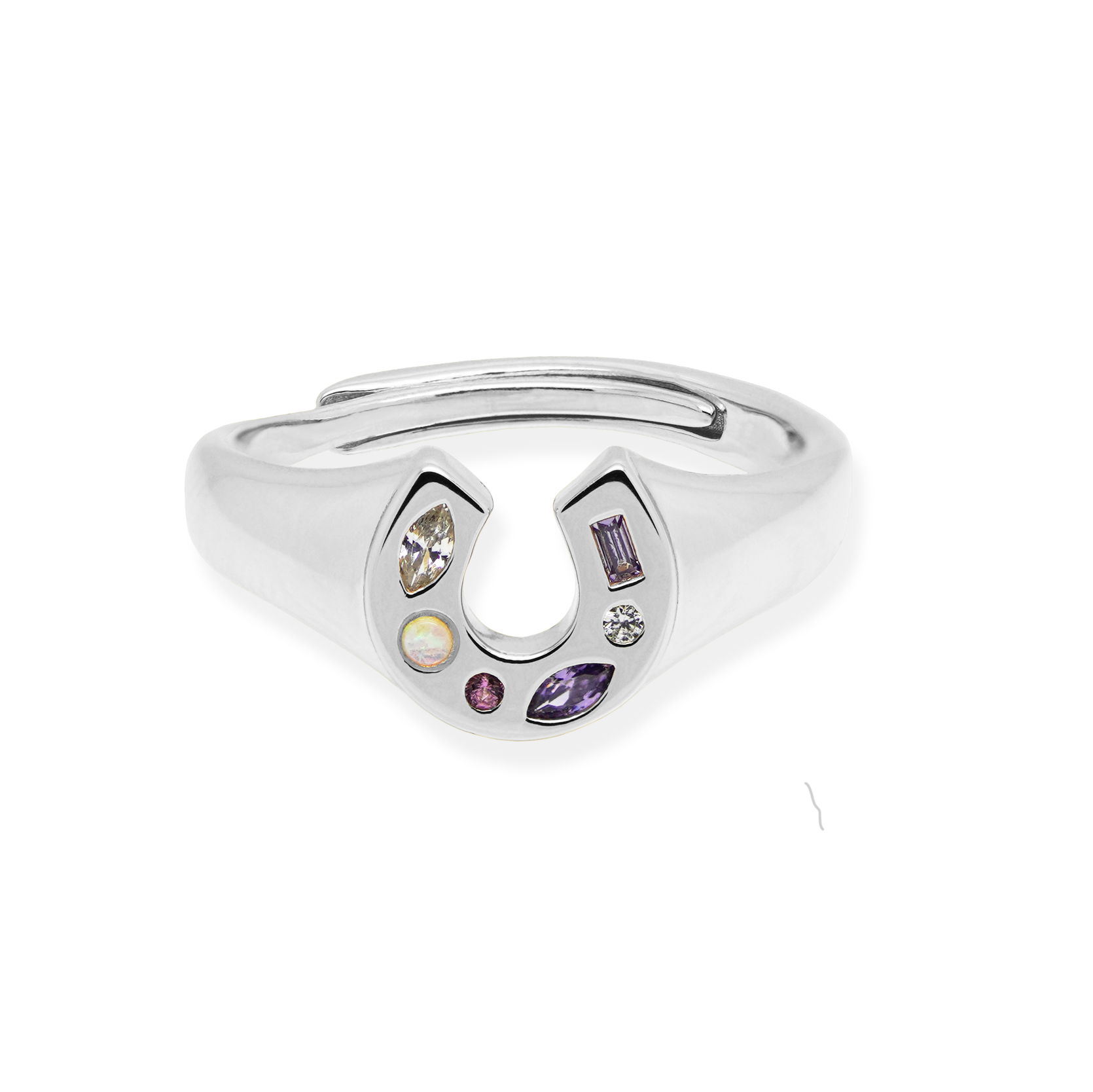 Mini Lucky Charm Adjustable Signet Ring - Junk Jewels