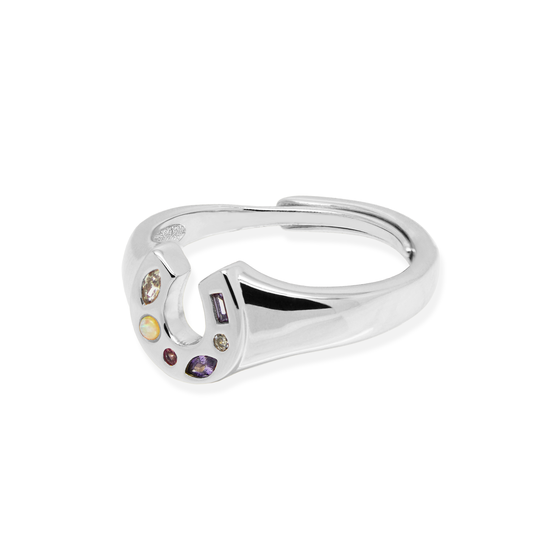 Mini Lucky Charm Adjustable Signet Ring - Junk Jewels