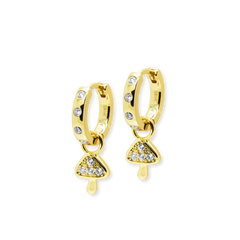 Mini Mushie Charm Hoop Earrings - Junk Jewels