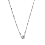 Champagne Jewelled Charm Necklace - Junk Jewels