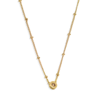 Champagne Jewelled Charm Necklace - Junk Jewels