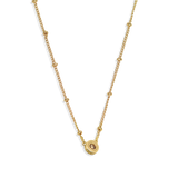 Champagne Jewelled Charm Necklace - Junk Jewels