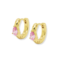 Pear Drop Hoop Earrings - Junk Jewels