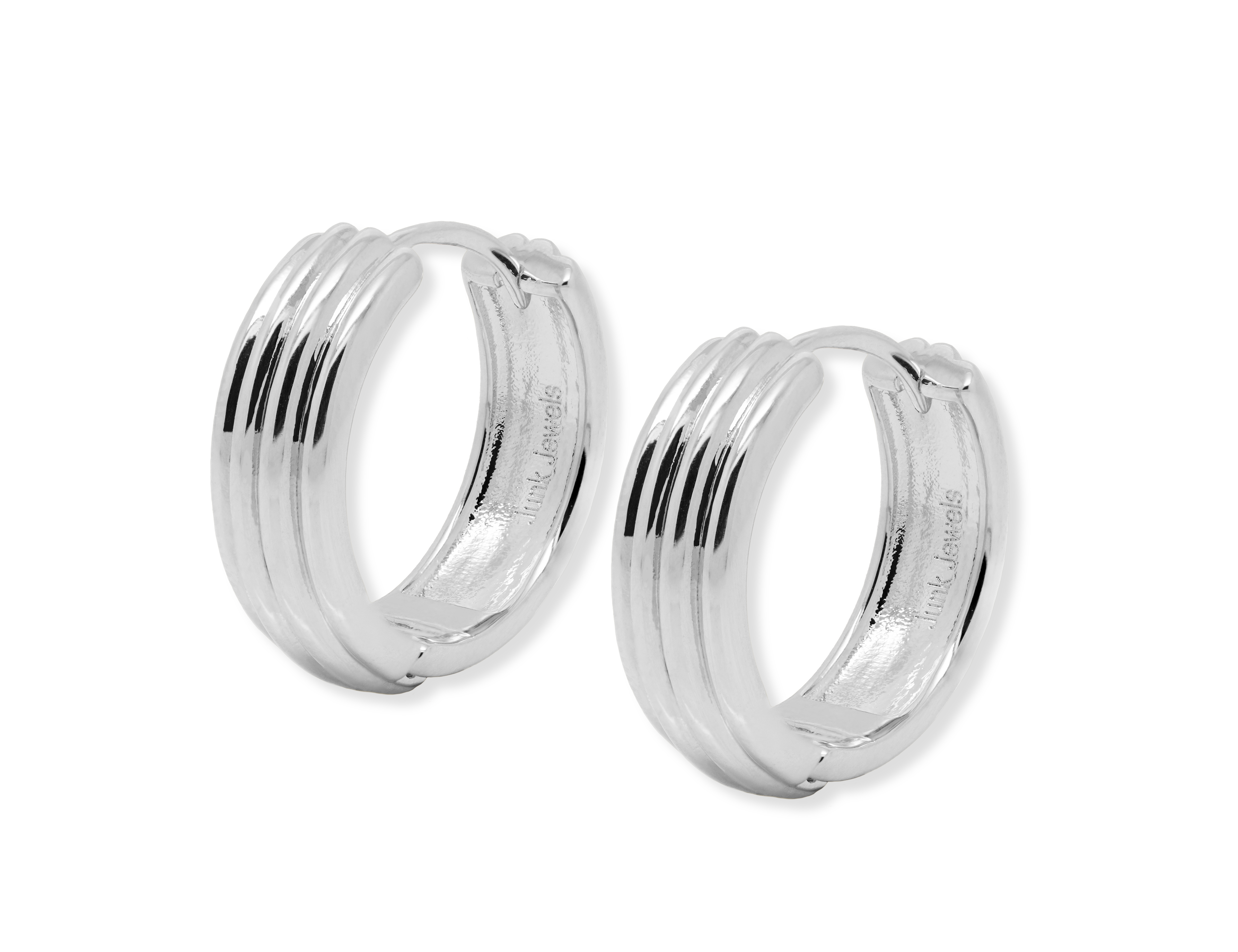 Cigar Band Chunky Hoop Earrings - Junk Jewels