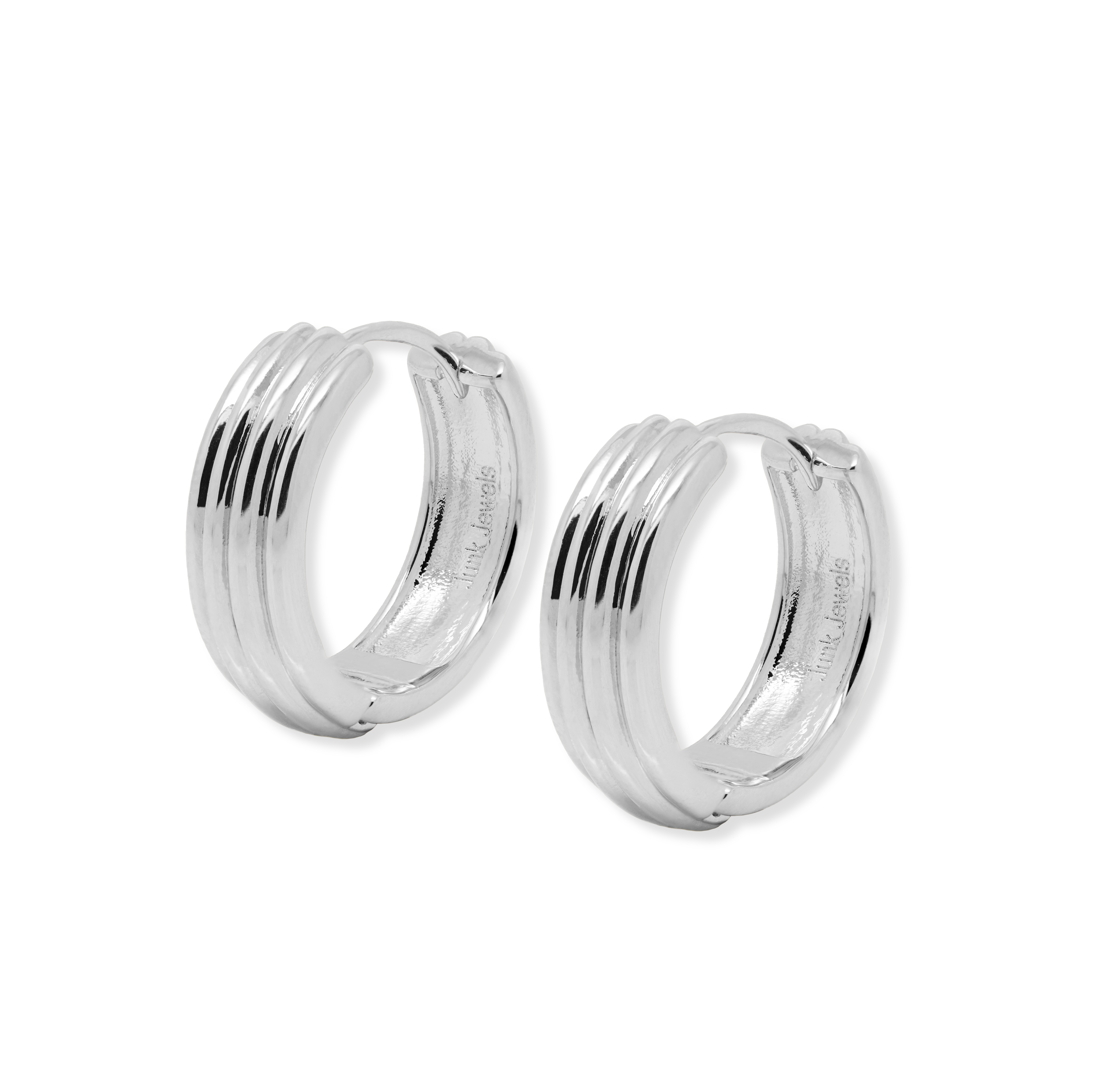 Cigar Band Chunky Hoop Earrings - Junk Jewels