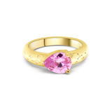 Pear Drop Gemstone Ring - Junk Jewels