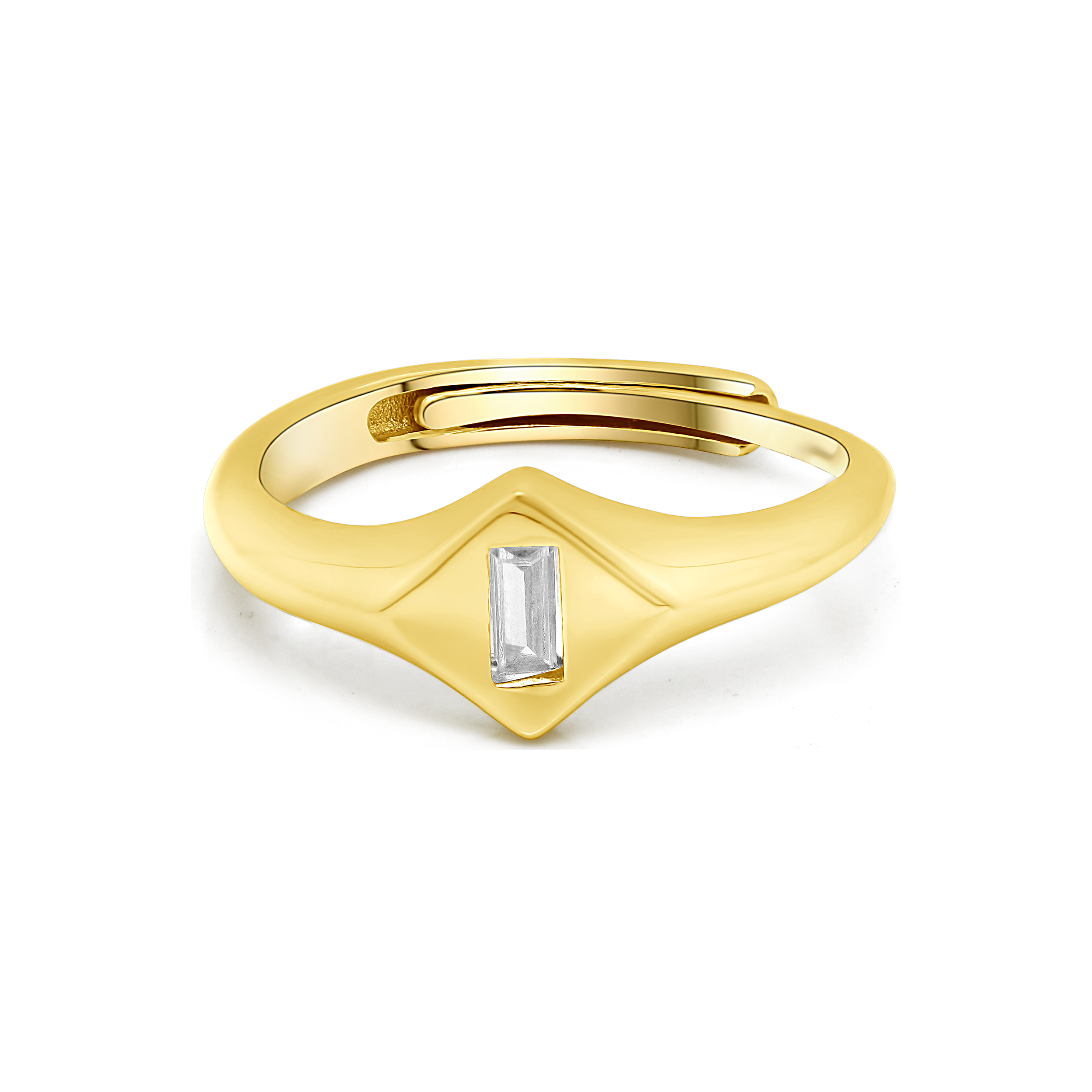 Minimalist Adjustable Signet Ring - Junk Jewels