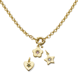 Retro Multi-Charm Chunky Chain Necklace - Junk Jewels