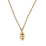 Midnight Gemstone Charm Necklace - Junk Jewels