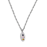 Midnight Gemstone Charm Necklace - Junk Jewels