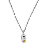 Midnight Gemstone Charm Necklace - Junk Jewels