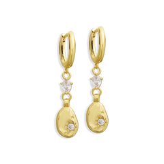 Minimalist Pebble Drop Earrings - Junk Jewels