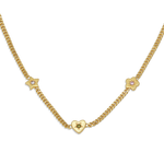 Retro Gemstone Charm Necklace - Junk Jewels