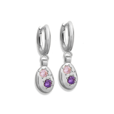 Gemstone Mini Pebble Hoop Earrings - Junk Jewels