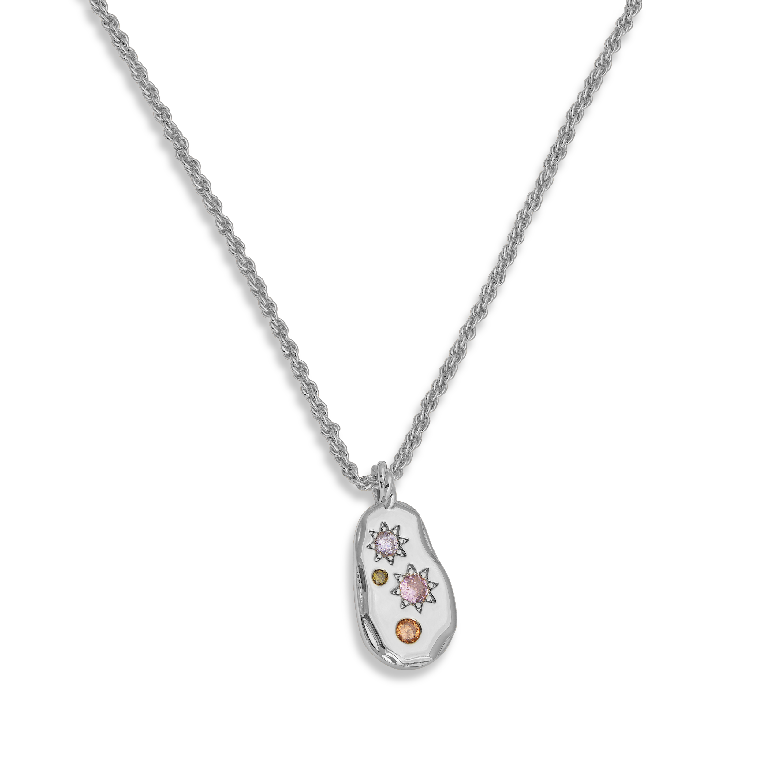 Pastel Stone Chunky Pebble Necklace - Junk Jewels
