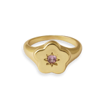Flower Power Signet Ring - Junk Jewels