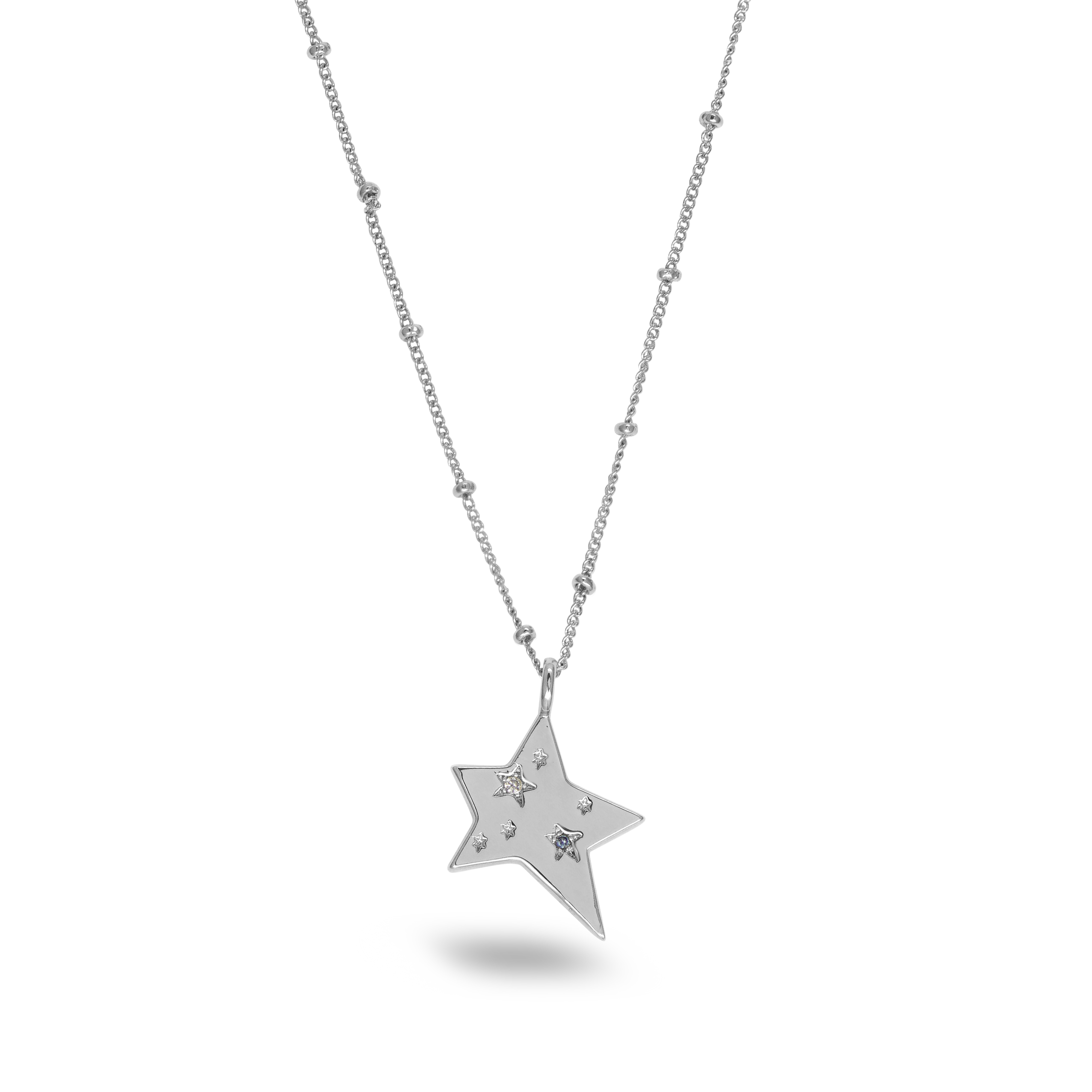 Star Charm Jewelled Necklace - Junk Jewels