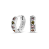 Pastel Stone Petite Hoop Earrings - Junk Jewels