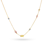 Pastel Multi-Jewel Necklace - Junk Jewels