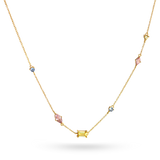 Pastel Multi-Jewel Necklace - Junk Jewels