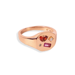 Heartbreaker Gemstone Signet Ring - Junk Jewels