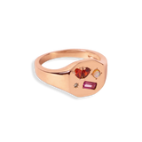 Heartbreaker Gemstone Signet Ring - Junk Jewels