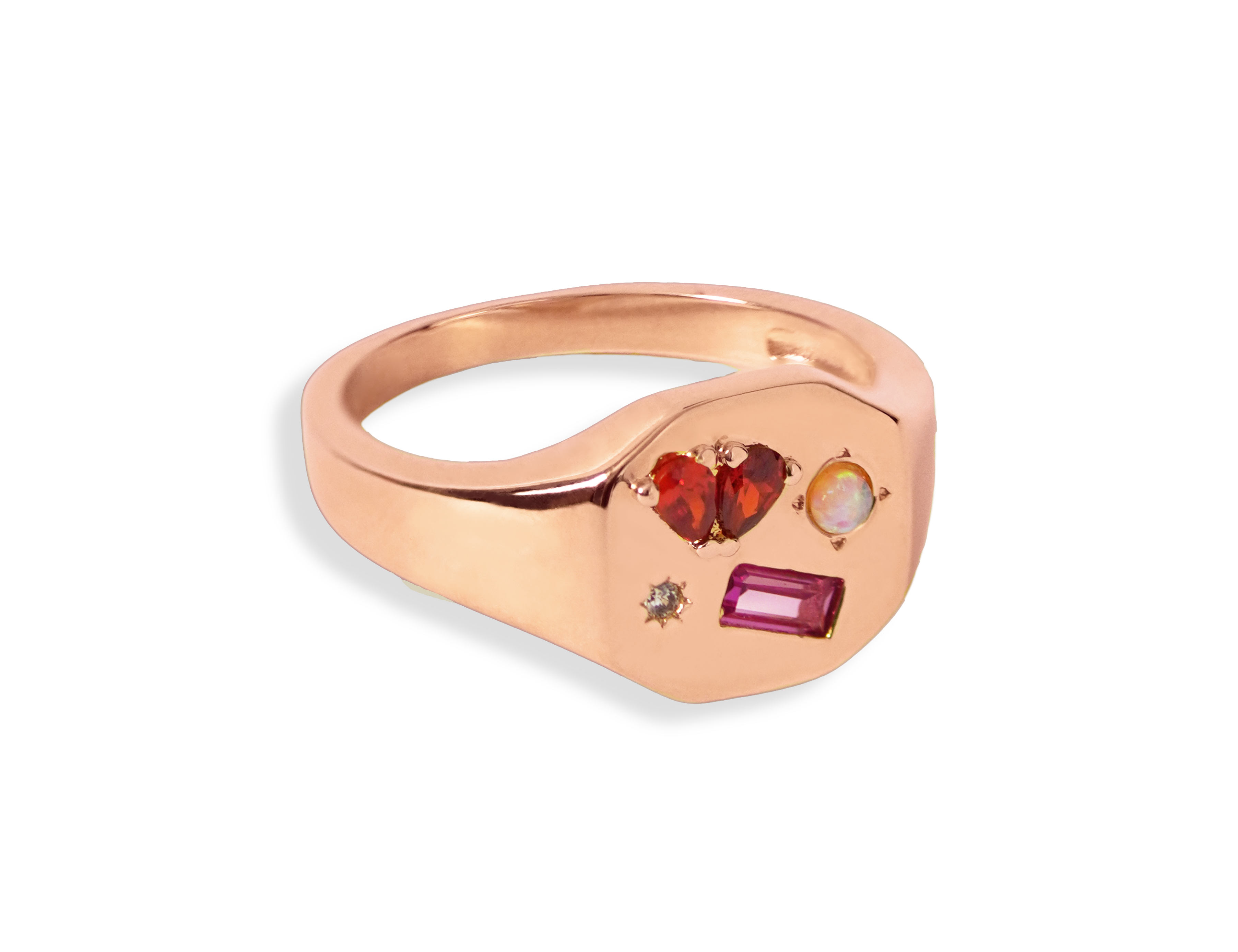 Heartbreaker Gemstone Signet Ring