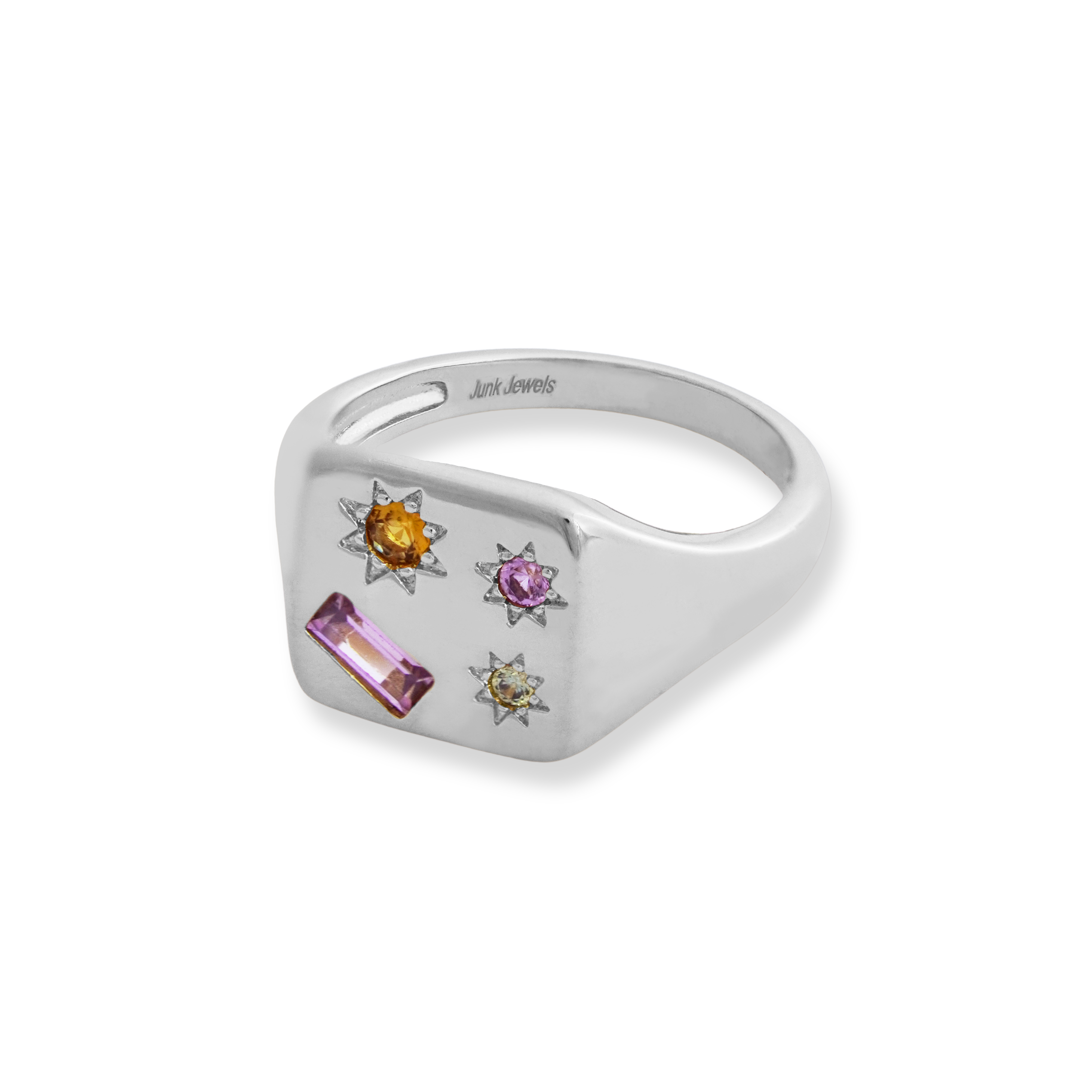 Kaleidoscope Disco Signet Ring - Junk Jewels