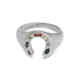 Kaleidoscope Lucky Charm Signet Ring - Junk Jewels