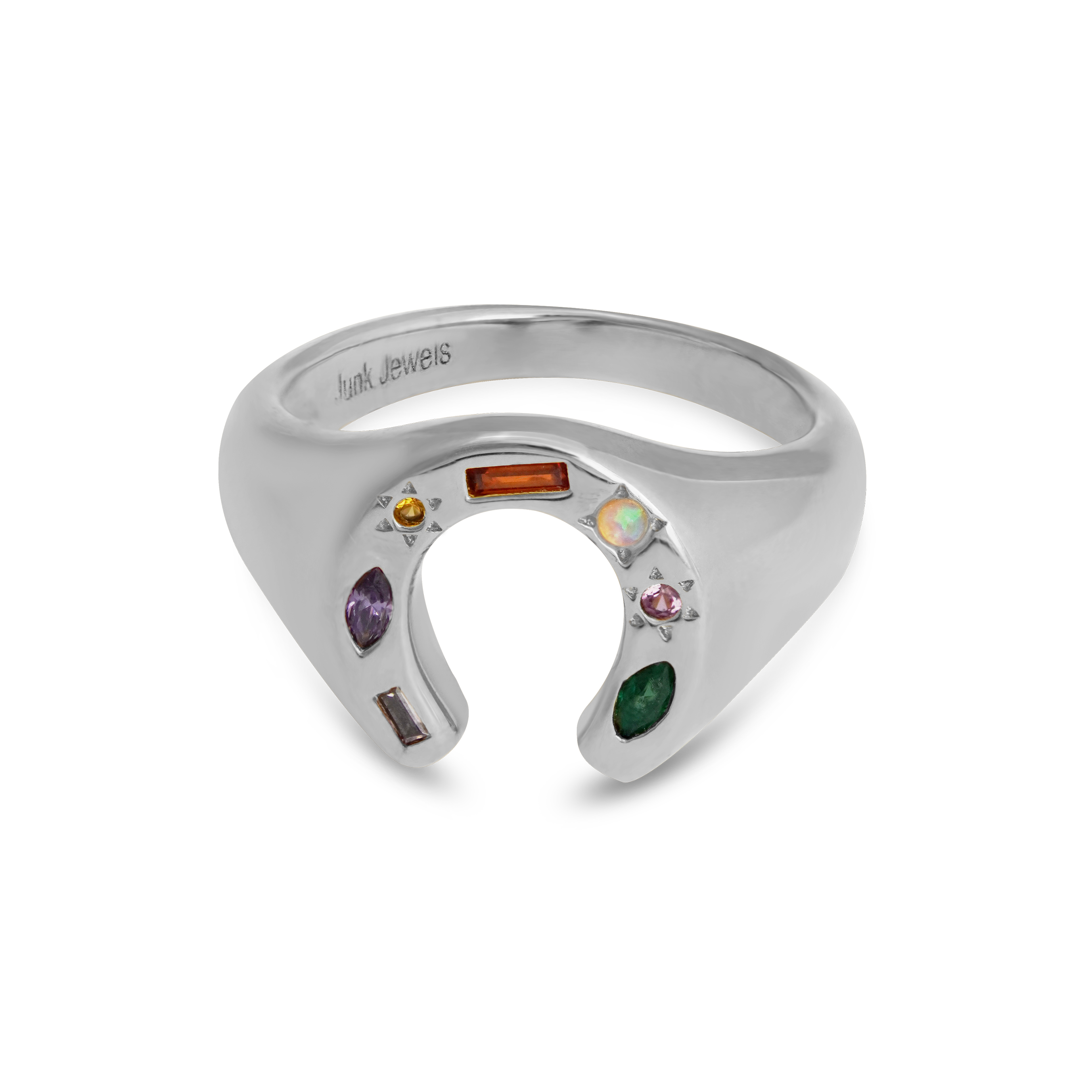 Kaleidoscope Lucky Charm Signet Ring - Junk Jewels