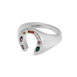 Kaleidoscope Lucky Charm Signet Ring - Junk Jewels