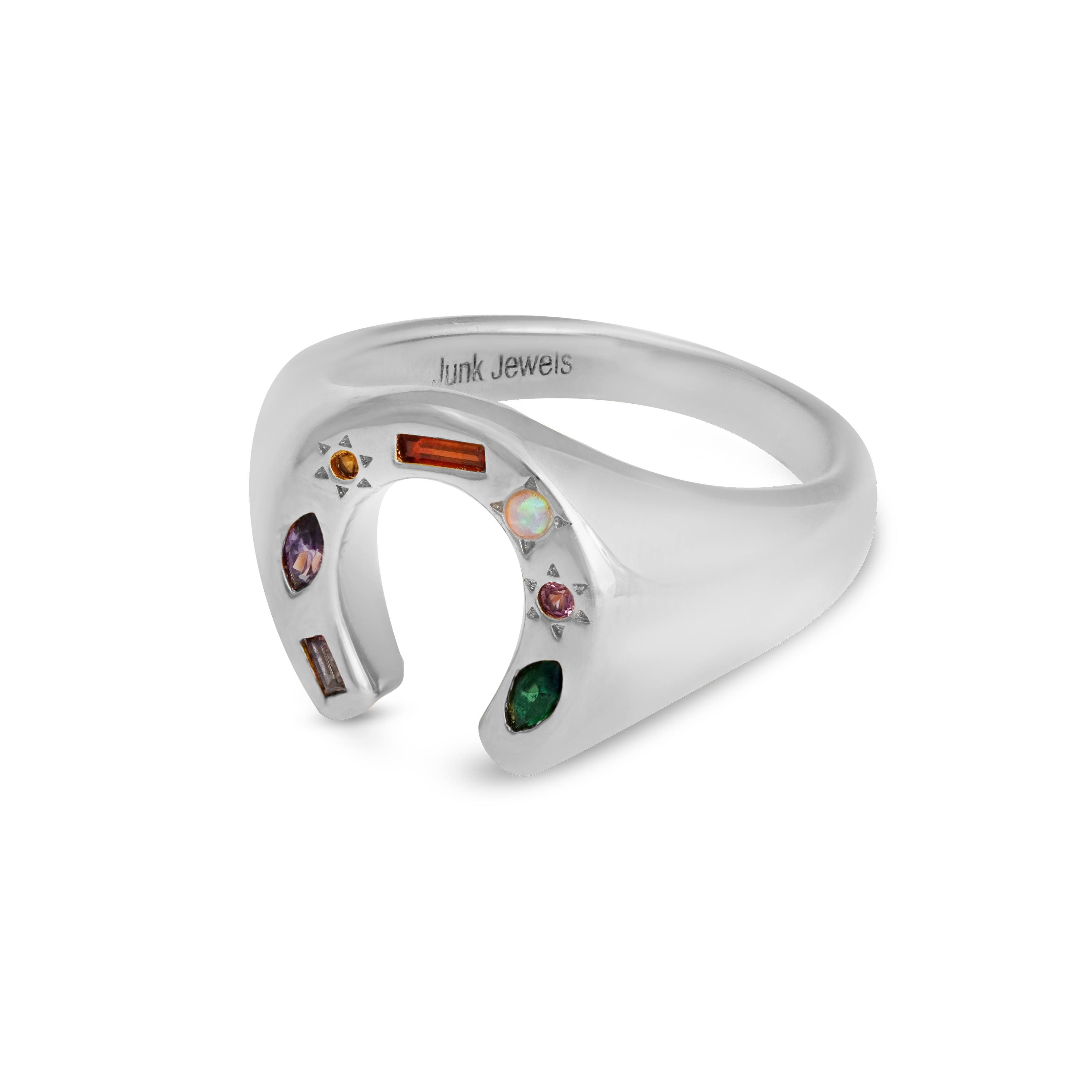 Kaleidoscope Lucky Charm Signet Ring - Junk Jewels